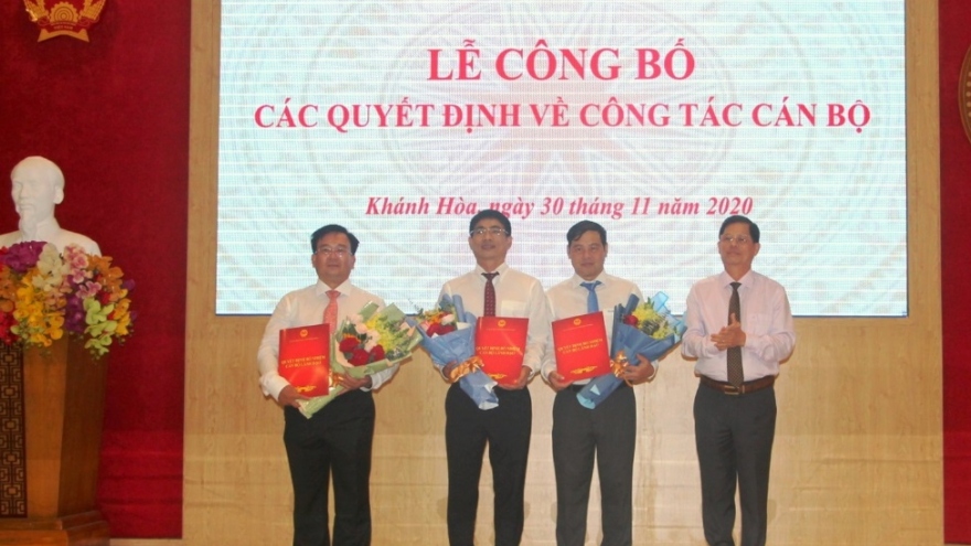 Bổ nhiệm lãnh đạo chủ chốt 6 sở, ngành tại Khánh Hòa