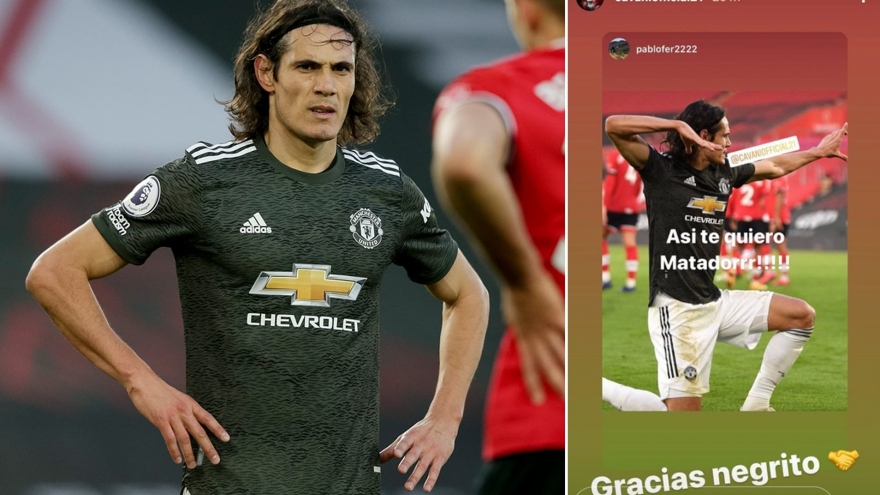 Cavani gặp rắc rối ngay sau khi trở thành người hùng của MU