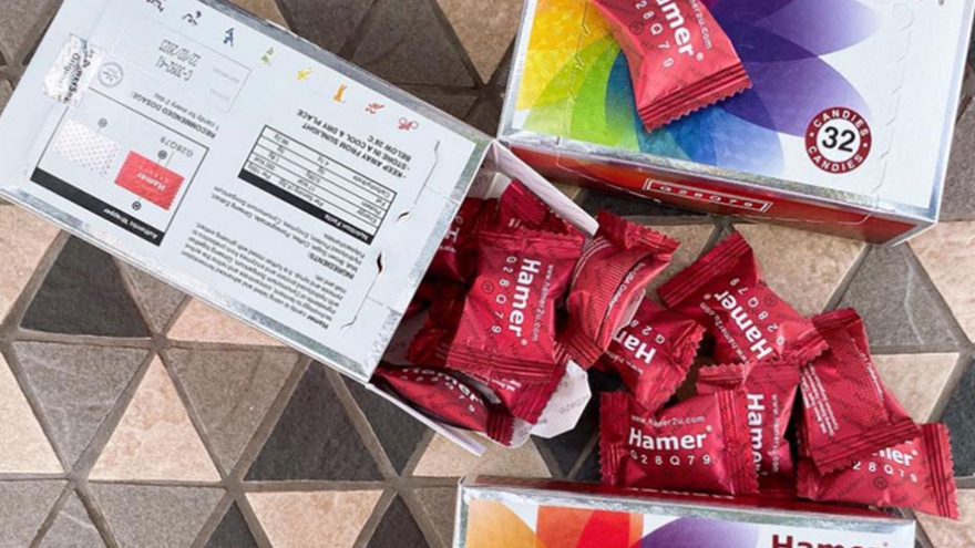 Cảnh báo Kẹo Hamer có chứa dược chất cấm, rao bán trên sàn thương mại điện tử