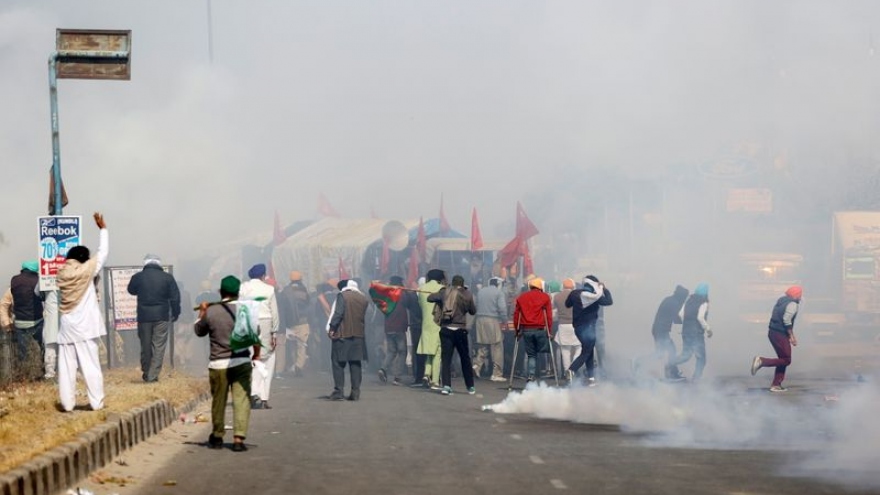 Biểu tình tại thủ đô New Delhi (Ấn Độ) phản đối đạo luật nông nghiệp mới