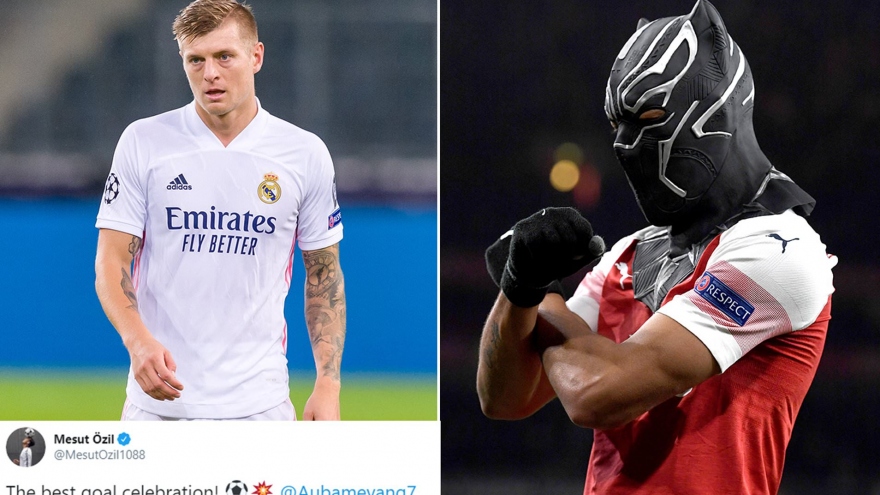 Ozil tỏa sáng trong cuộc khẩu chiến giữa Toni Kroos và Aubameyang
