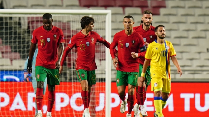 Ronaldo lập công, Bồ Đào Nha thắng 7-0 Andorra