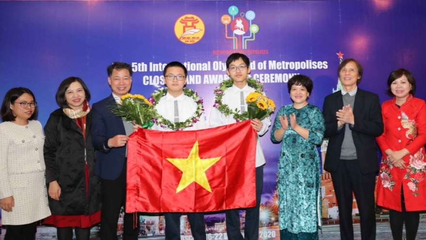 Học sinh Hà Nội đoạt 5 huy chương vàng trong kỳ thi Olympic IOM