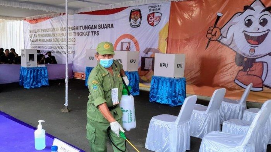 Indonesia thắt chặt giao thức y tế trước bầu cử khu vực 2020