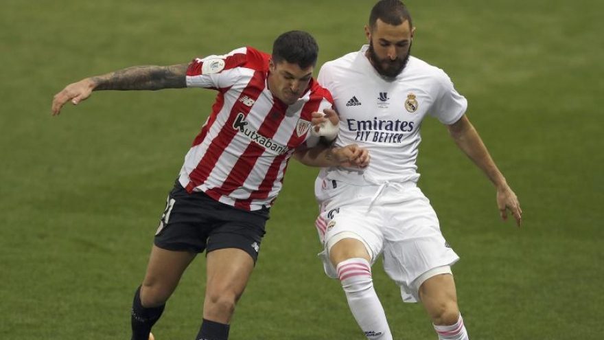 Thua sốc Bilbao, Real Madrid lỡ hẹn "Siêu kinh điển" với Barca