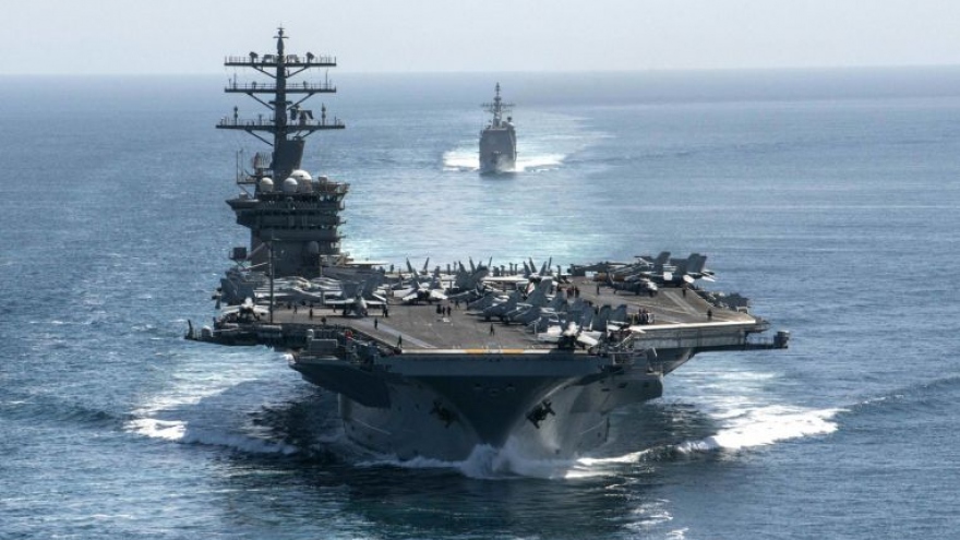 Mỹ khẳng định tàu sân bay USS Nimitz sẽ tiếp tục ở lại Vùng Vịnh