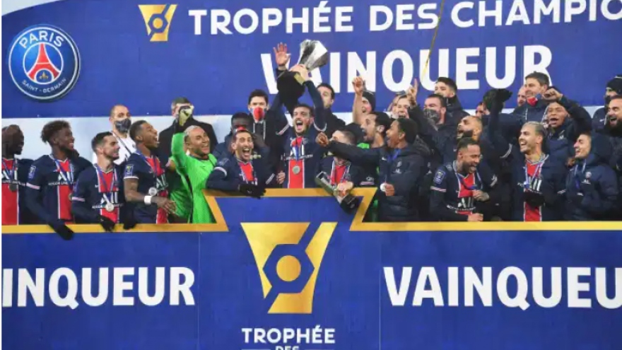 Giành Siêu Cúp Pháp lần thứ 8 liên tiếp, PSG có danh hiệu đầu tiên thời Pochettino