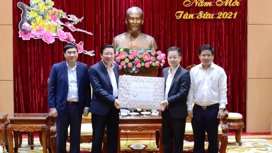 Trưởng Ban Nội chính Trung ương Phan Đình Trạc thăm, chúc Tết tại Đà Nẵng