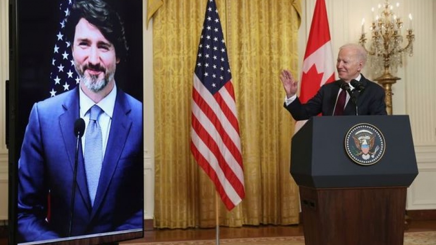Mỹ và Canada cam kết tăng cường hợp tác chống ảnh hưởng của Trung Quốc