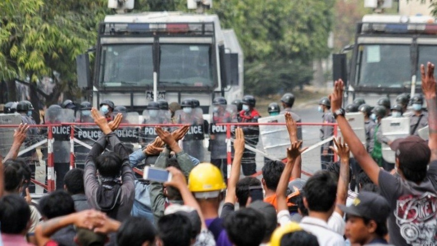 Mỹ lên án hành động đàn áp người biểu tình ở Myanmar