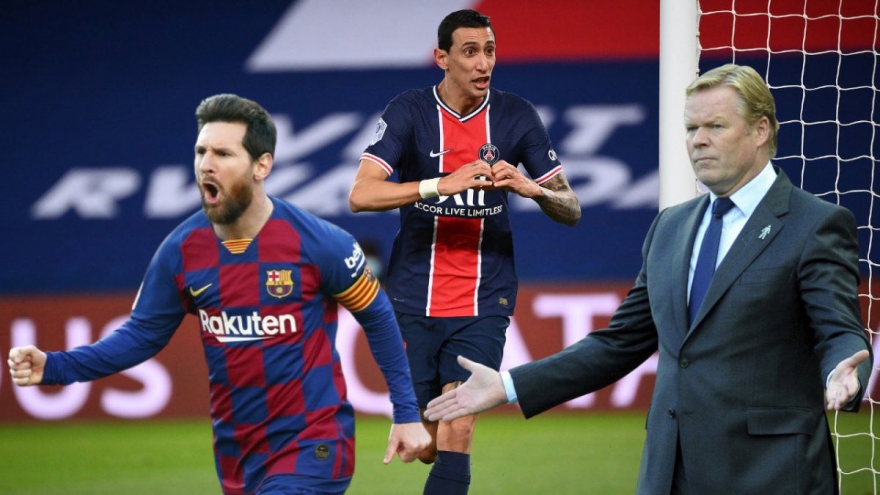 Angel Di Maria và Ronald Koeman "khẩu chiến" vì Lionel Messi