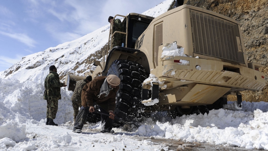 Lở tuyết nghiêm trọng ở Afghanistan khiến hơn 14 người thiệt mạng