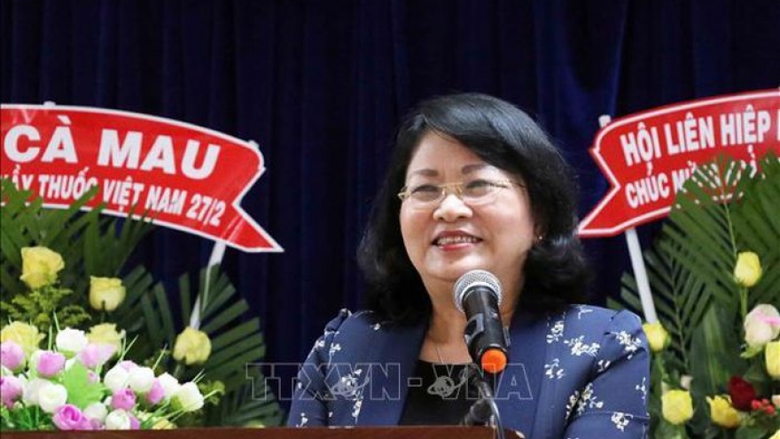 Phó Chủ tịch nước Đặng Thị Ngọc Thịnh kiểm tra công tác chuẩn bị bầu cử tại Cà Mau