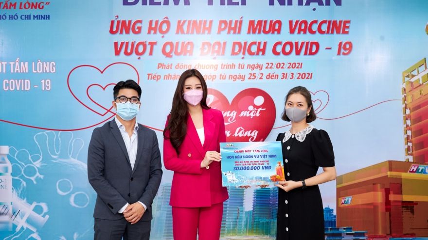 Hoa hậu Khánh Vân đóng góp vào quỹ “Chung một tấm lòng” chung tay đẩy lùi dịch Covid-19