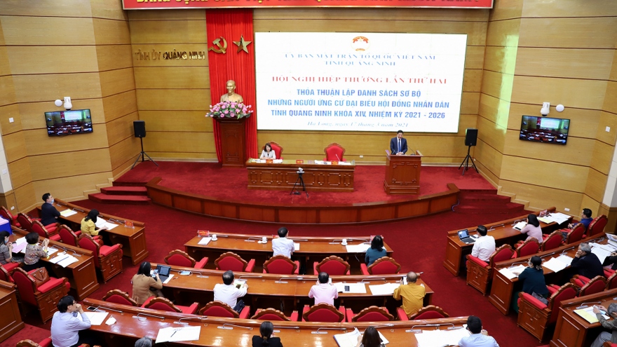 Quảng Ninh hiệp thương lần thứ hai bầu cử ĐBQH và HĐND tỉnh nhiệm kỳ 2021-2026