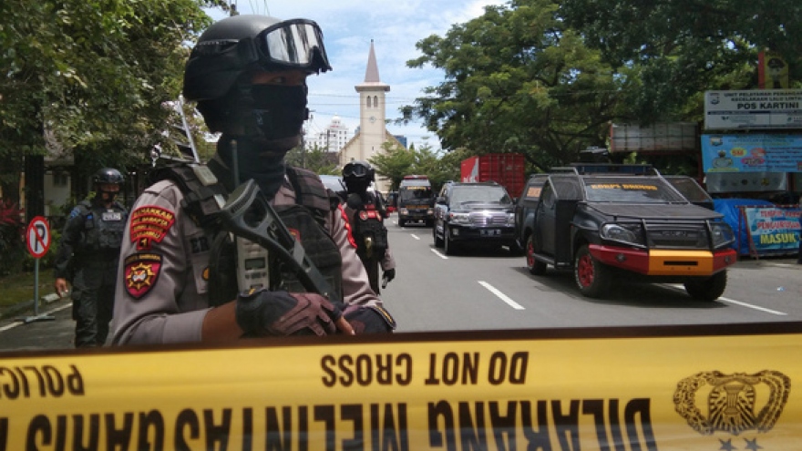 Đánh bom liều chết tại 1 nhà thờ ở Indonesia, 14 người thương vong