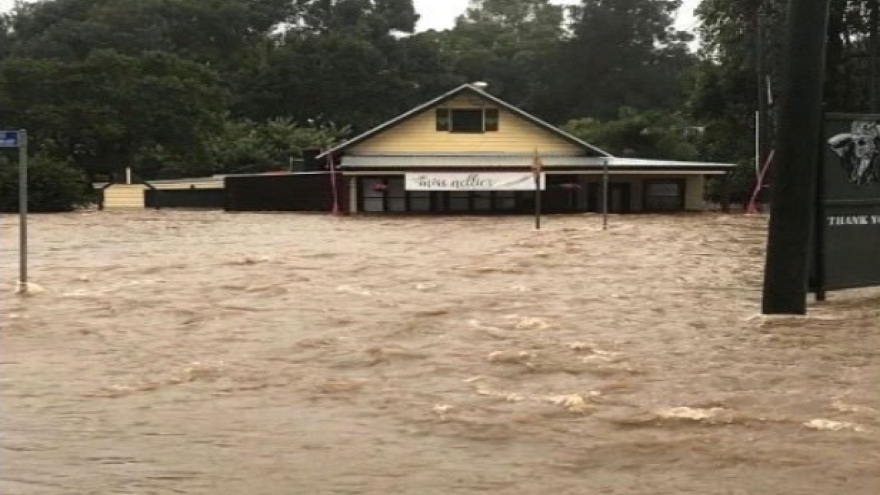 Mưa lớn gây ngập lụt nhiều nơi ở khu vực phía Đông của Australia