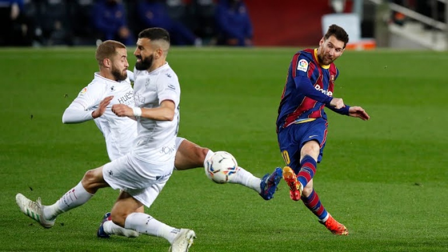 Messi bứt tốc trong cuộc đua vua phá lưới La Liga 2020/2021