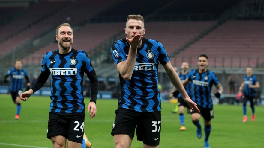 Inter Milan thắng trận thứ 7 liên tiếp, tiến sát danh hiệu Scudetto
