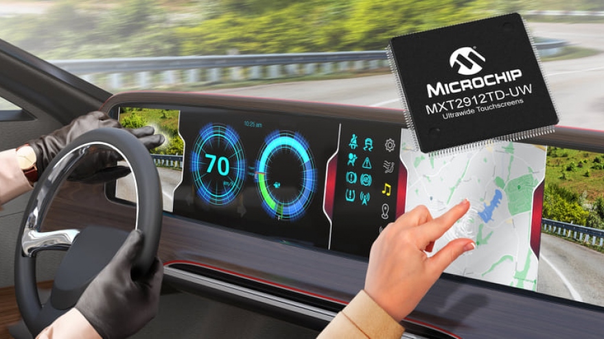 Ra mắt chip điều khiển dành cho màn hình cảm ứng siêu rộng trên ô tô