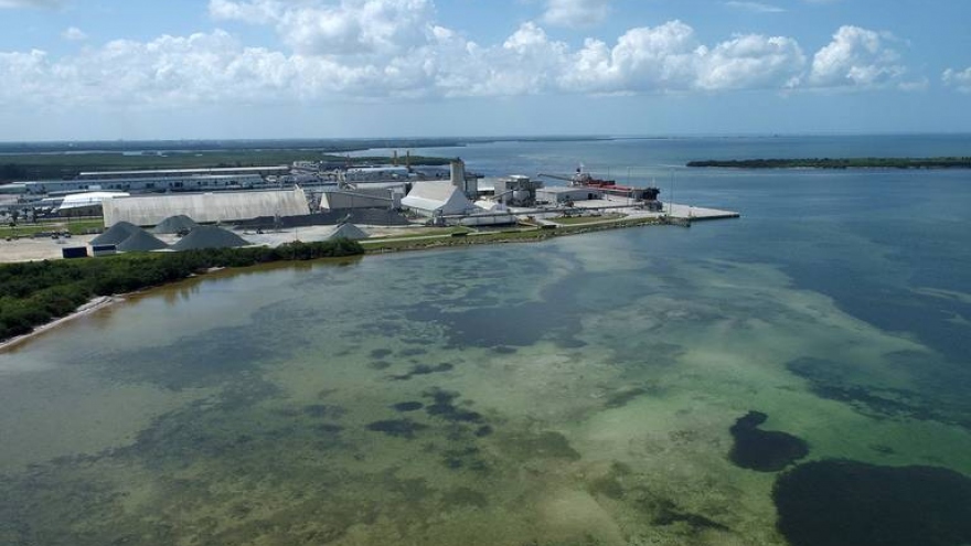 Florida (Mỹ) tuyên bố tình trạng khẩn cấp vì nguy cơ vỡ hồ nước độc hại
