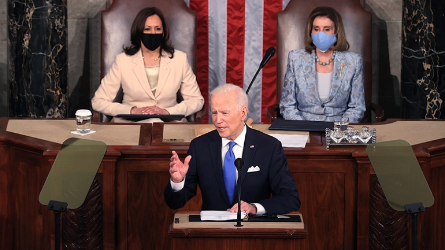 Tổng thống Mỹ Joe Biden có bài phát biểu đầu tiên trước lưỡng viện Quốc hội