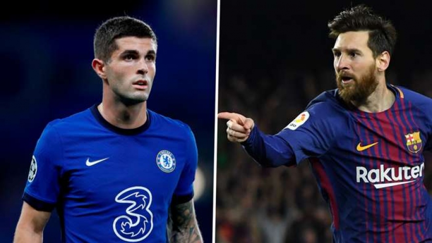 Pulisic cân bằng kỷ lục của Messi trong ngày Chelsea vào bán kết Champions League