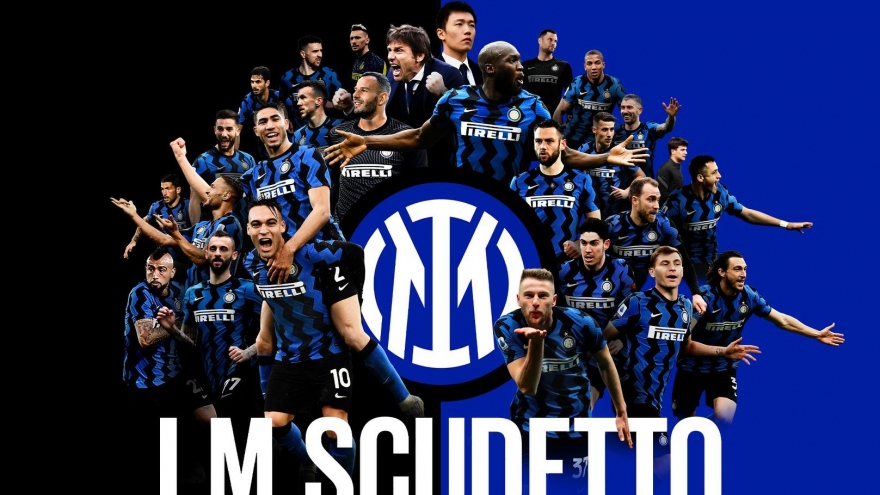 Inter Milan chính thức vô địch Serie A 2020/2021 sớm 4 vòng đấu