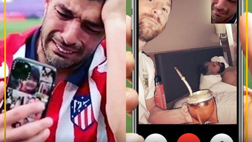 Biếm họa 24h: Suarez khóc vì Messi có "tình yêu" mới