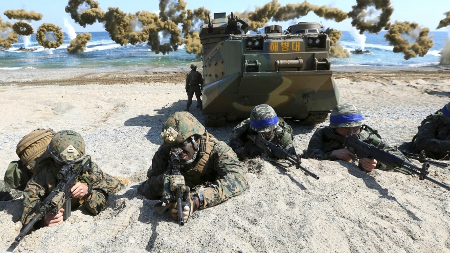 Quân đội Mỹ-Nhật-Hàn tập trận chung, tình báo Hàn-Nhật thảo luận về Triều Tiên