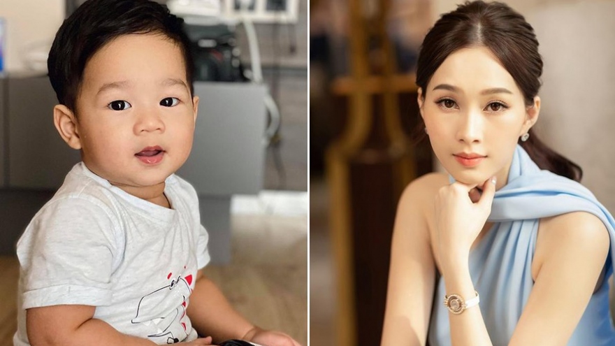 Hoa hậu Đặng Thu Thảo khoe con trai đáng yêu, "gây bão" mạng xã hội