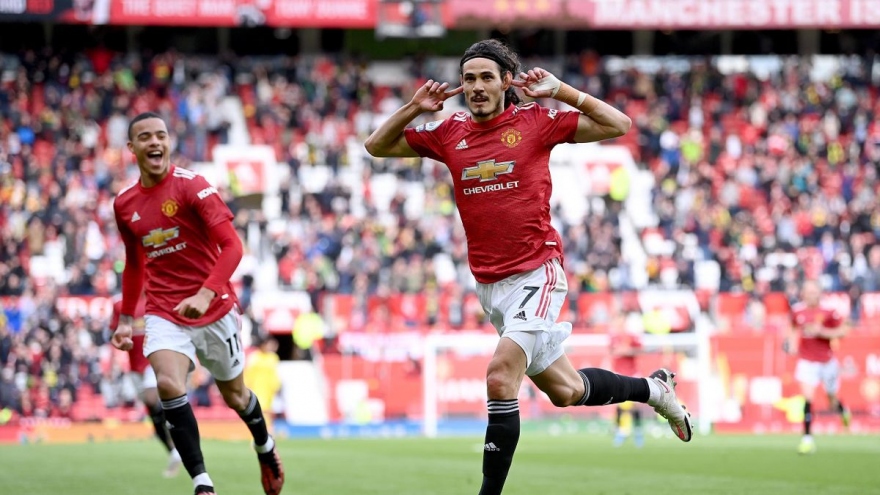 Cavani lập siêu phẩm, MU chính thức trở thành á quân Premier League