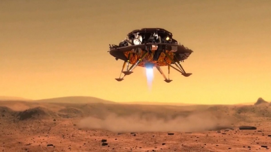 Tàu thăm dò của Trung Quốc hạ cánh thành công lên bề mặt sao Hỏa