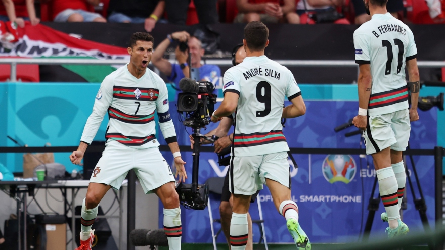 Bảng xếp hạng EURO 2021 mới nhất: Bồ Đào Nha dẫn đầu bảng tử thần