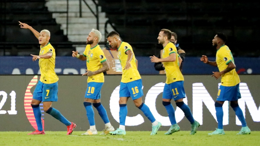 Neymar là tâm điểm, Brazil thắng Peru "4 sao" ở Copa America 2021