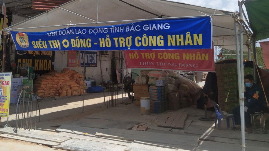 “Siêu thị 0 đồng” hỗ trợ người dân Bắc Giang