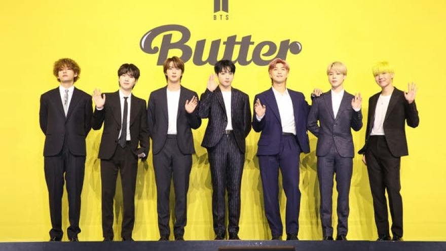 Nhóm nhạc BTS dẫn đầu BXH Billboard 100 với bản hit "Butter"