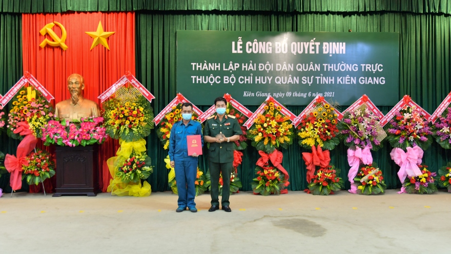 Thành lập Hải đội dân quân thường trực tỉnh Kiên Giang