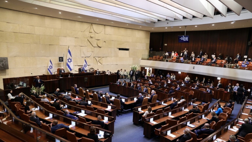 Quốc hội Israel sẽ bỏ phiếu thông qua chính phủ mới vào hôm nay