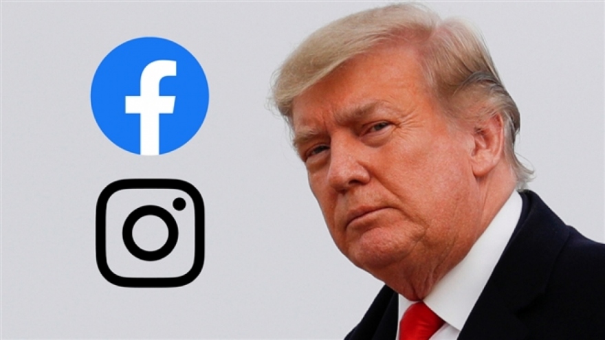 Tài khoản Facebook của ông Donald Trump bị khóa tới năm 2023