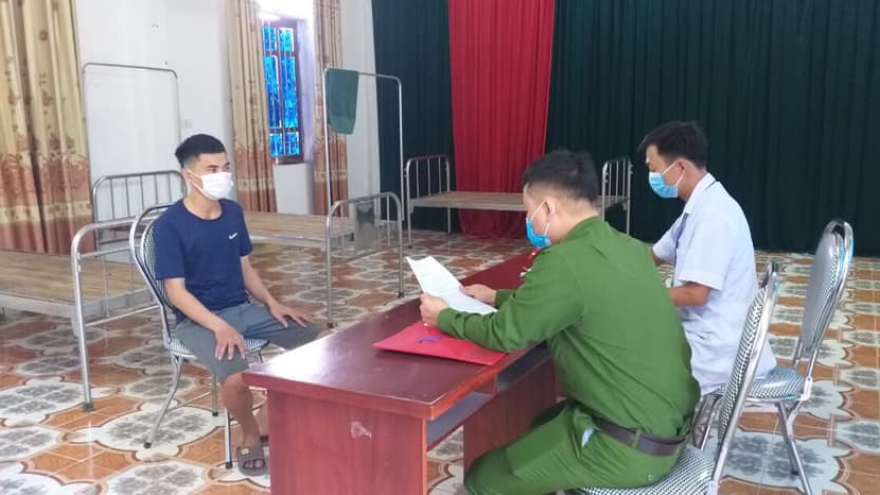Phạt thanh niên bỏ trốn khỏi khu cách ly ở Nghệ An