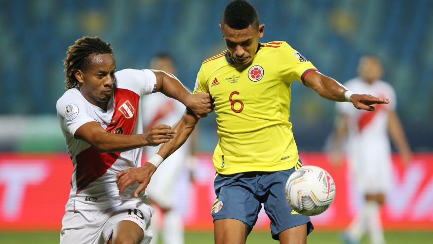 Copa America 2021: Colombia thua Peru, Brazil sớm vào tứ kết