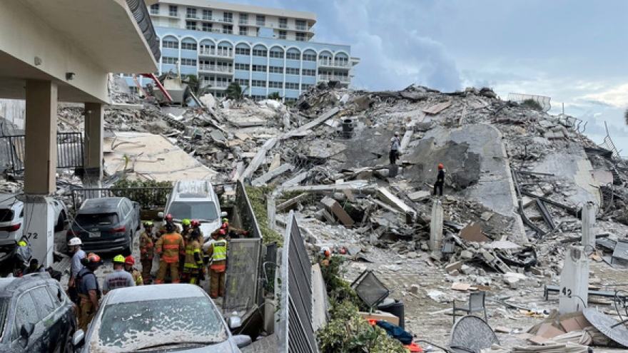 9 người được xác nhận đã chết sau vụ sập tòa nhà chung cư tại bang Florida, Mỹ