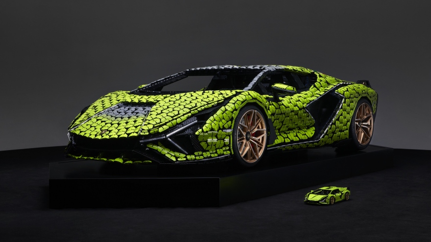 Lego hợp tác cùng Lamborghini ra mắt mô hình của siêu phẩm Sián FKP37 tỉ lệ thật