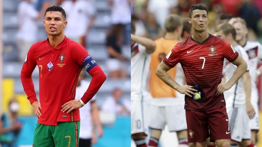 Cristiano Ronaldo 5 lần thất bại trước ĐT Đức ở EURO và World Cup