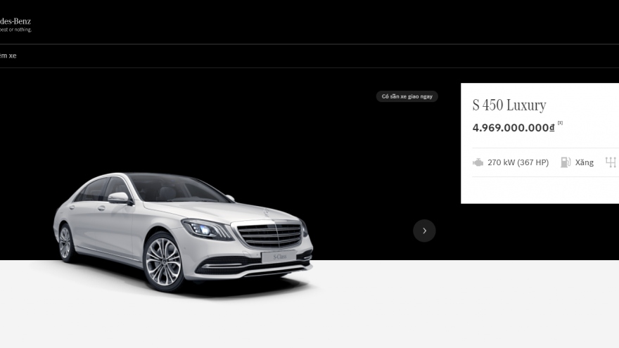 Showroom trực tuyến của Mercedes-Benz được nhiều khách hàng đón nhận