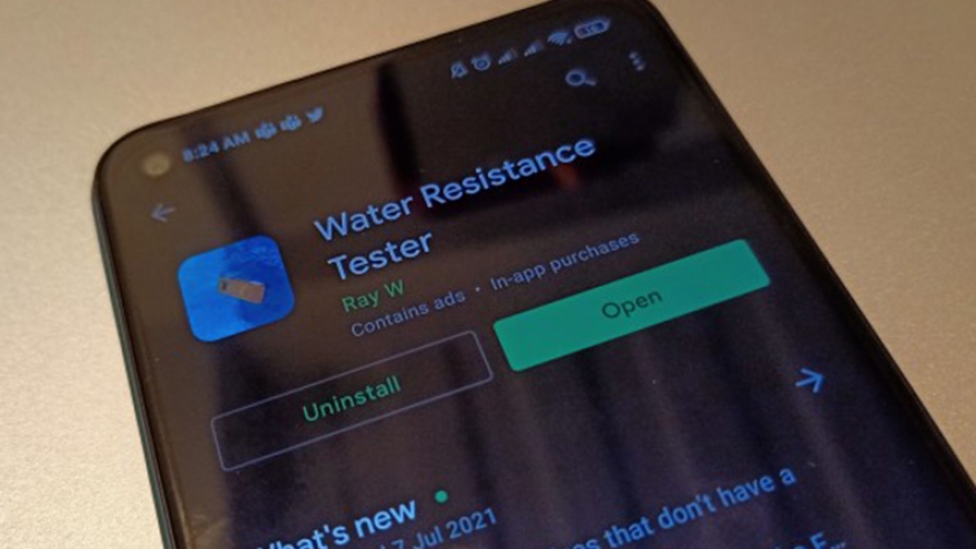 Ứng dụng giúp đo khả năng chịu nước của smartphone