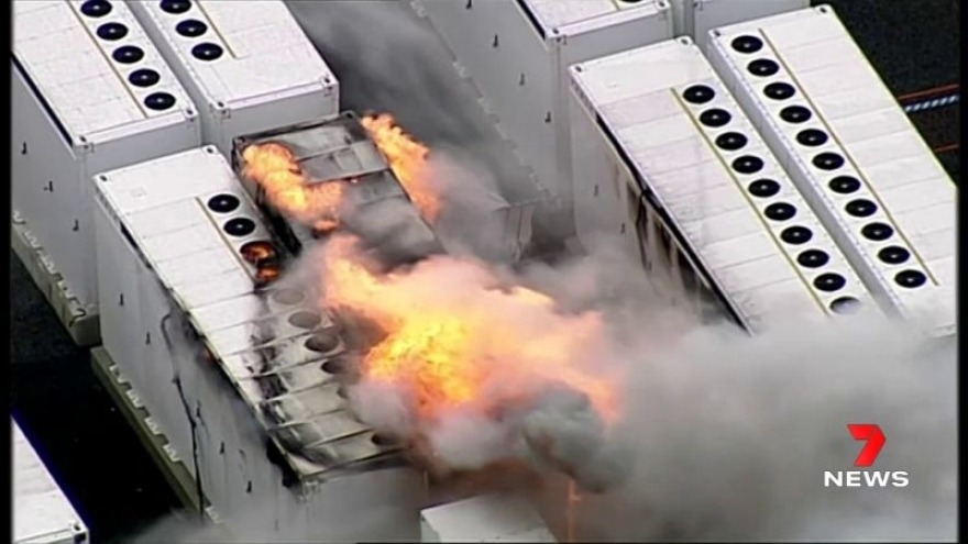 Khối pin Megapack bốc cháy tại cơ sở pin của Tesla ở Úc