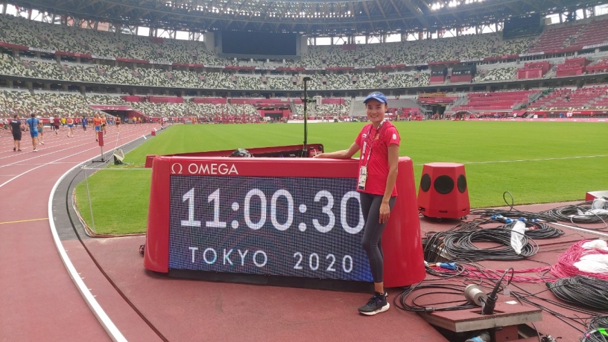 Quách Thị Lan làm quen sân thi đấu, sẵn sàng cho thử thách ở Olympic Tokyo