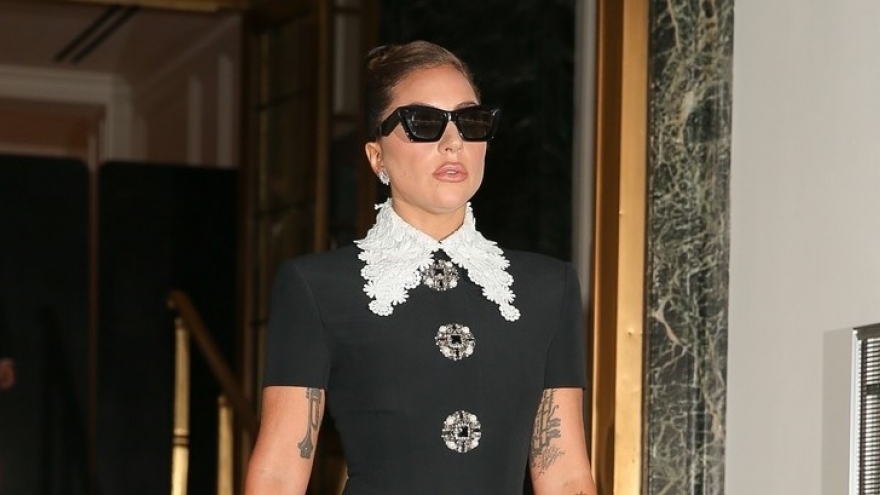 Lady Gaga diện đồ hiệu sang chảnh đến buổi diễn tập ở New York